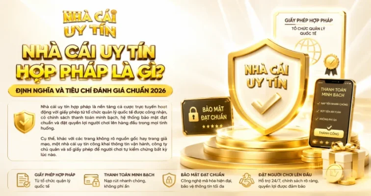 Top 10 Sân Chơi Cá Cược Hợp Pháp Uy Tín Nhất 2026 – Xếp Hạng Mới Nhất Cho Bet Thủ Việt 1 Nhà Cái Uy Tín Hợp Pháp Là Gì? Định Nghĩa Và Tiêu Chí Đánh Giá Chuẩn 2026